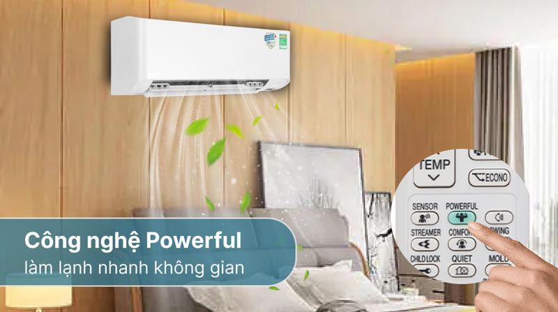Công nghệ làm lạnh nhanh chóng Powerful