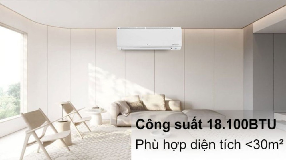 Máy lạnh 1 chiều Daikin inverter 2 HP FTKF50ZVMV - Hàng chính hãng