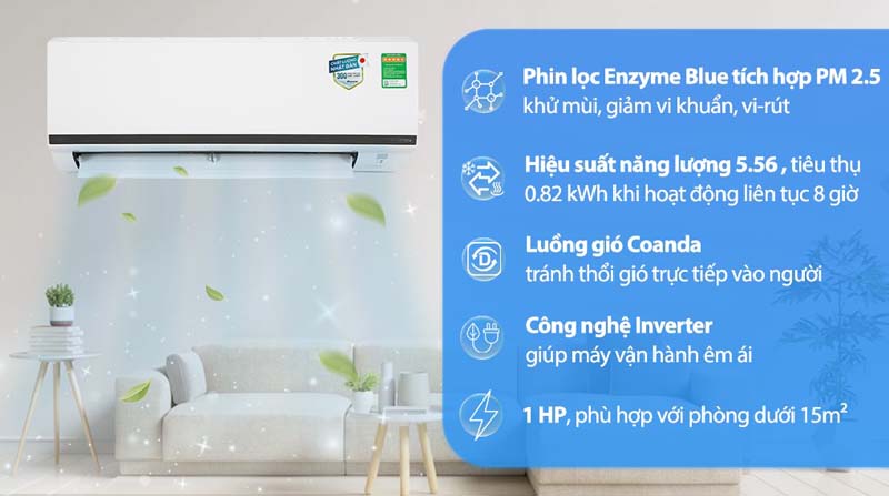 Máy lạnh Daikin Inverter FTKB25WAVMV - Hàng chính hãng