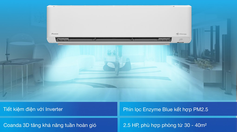 Điều hòa 1 chiều Daikin inverter FTKY60ZVMV - Hàng chính hãng