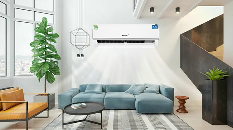 Công suất lên tới 1.0 HP - 9000 BTU phù hợp làm mát cho diện tích phòng rộng từ 10 - 15 m2 