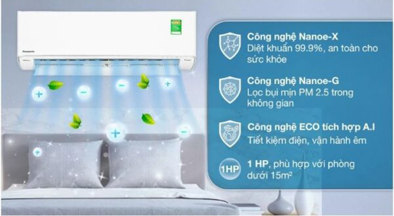 Máy lạnh một chiều Panasonic CU/CS-XPU12XKH-8 - Hàng chính hãng