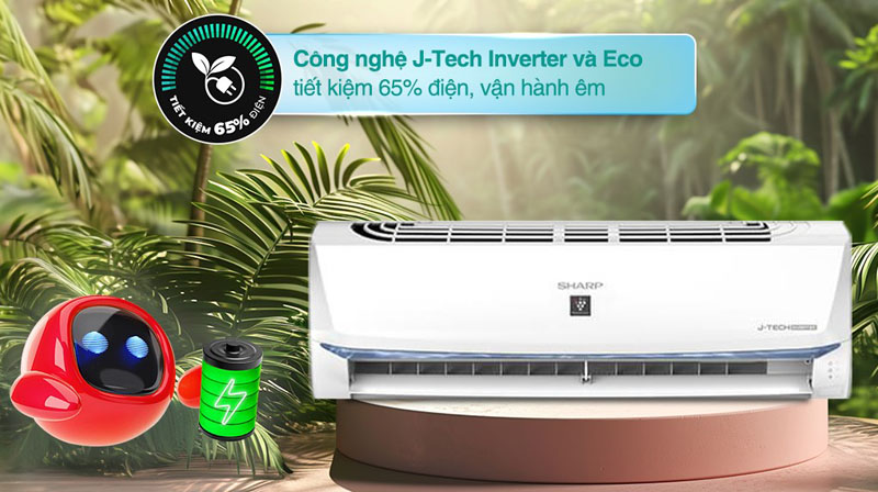 Máy lạnh Sharp Inverter AH-XP10BSW - Hàng chính hãng