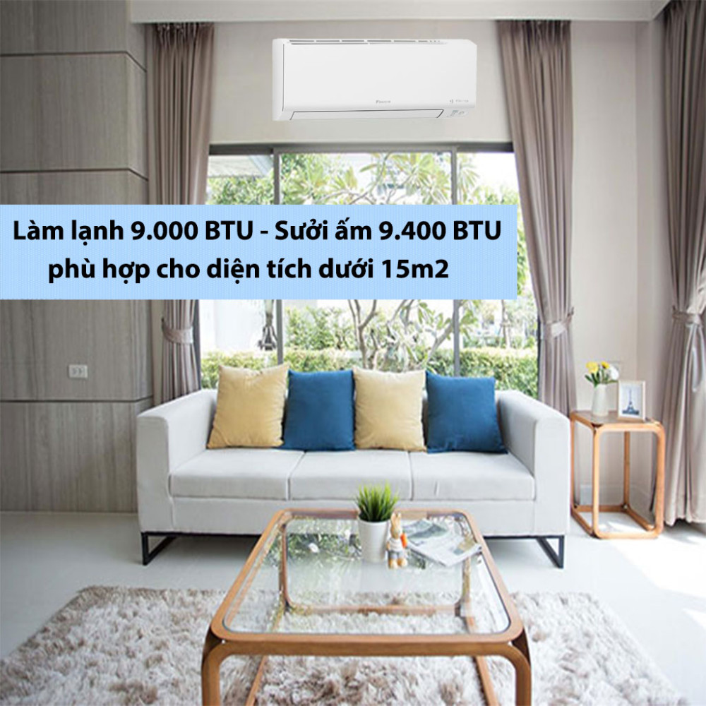 Máy lạnh 2 chiều Daikin Inverter 1HP FTHF25XVMV - Hàng chính hãng