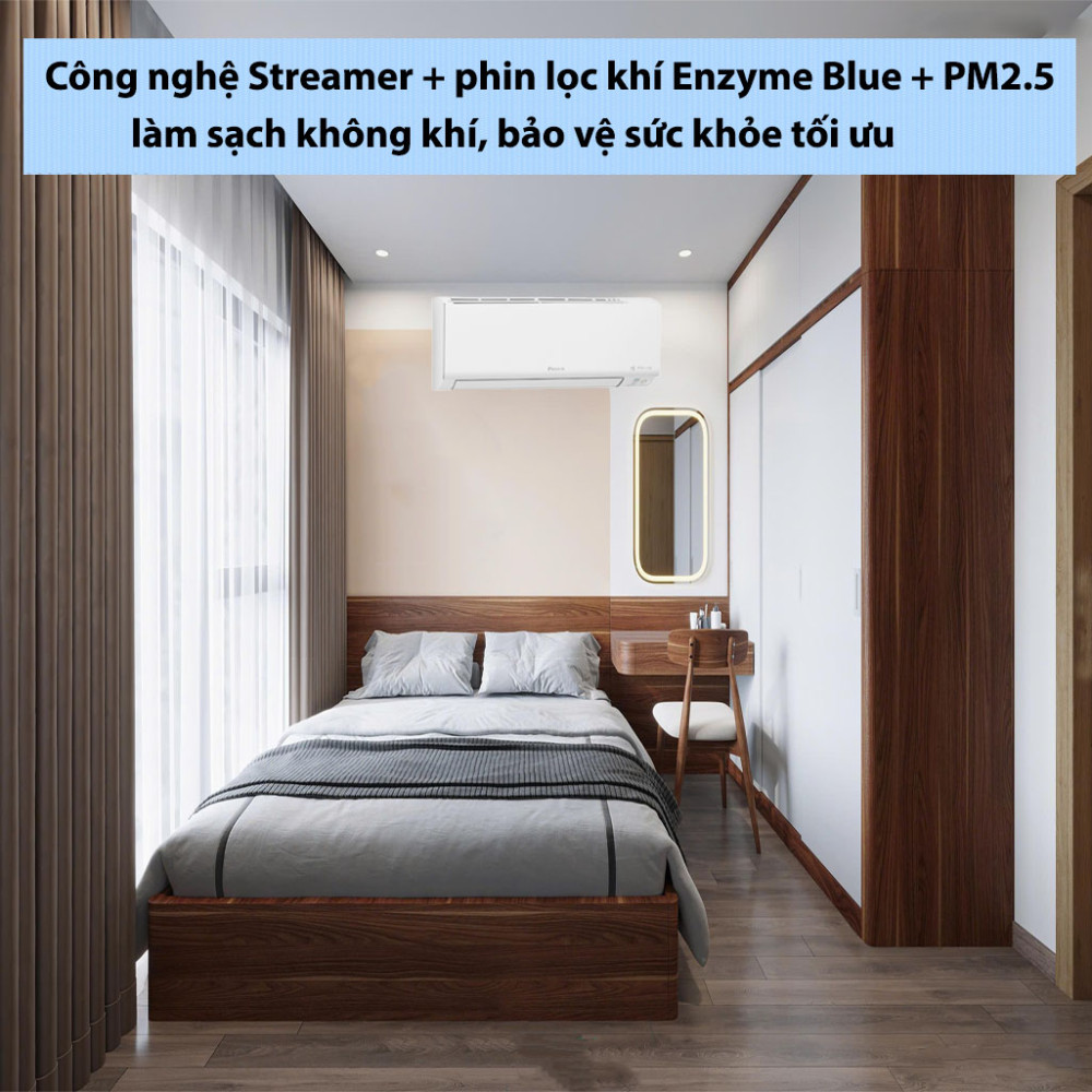 Máy lạnh 2 chiều Daikin Inverter 1HP FTHF25XVMV - Hàng chính hãng