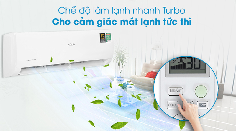 Máy lạnh 1 chiều Aqua AQA-KCRV10TK - Hàng chính hãng