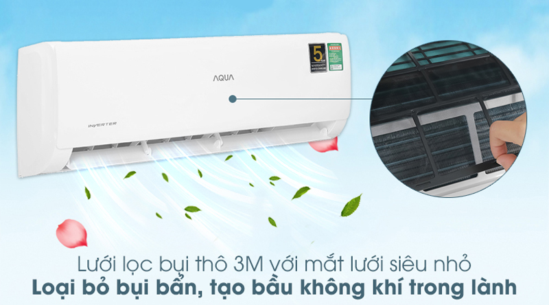 Máy lạnh 1 chiều Aqua AQA-KCRV10TK - Hàng chính hãng