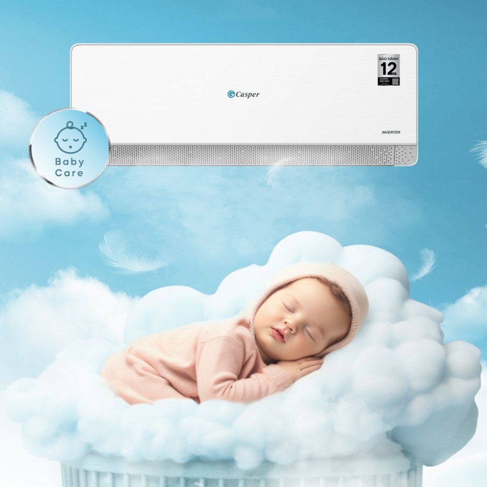Máy lạnh 1 chiều Casper inverter 1.5 HP QC-12IU36A - Hàng chính hãng
