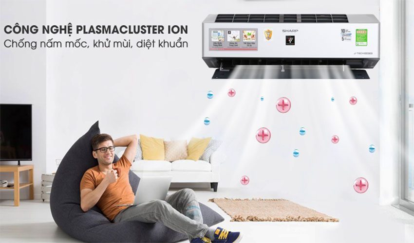 2 cánh quạt của máy lạnh Inverter 1.5 HP Sharp AH-XP13VXW