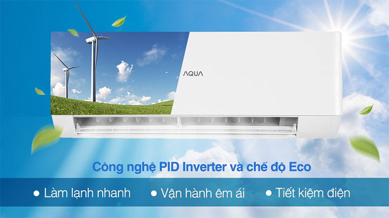 Máy lạnh Inverter 1 HP Aqua AQA-KCRV10XAW - Hàng chính hãng