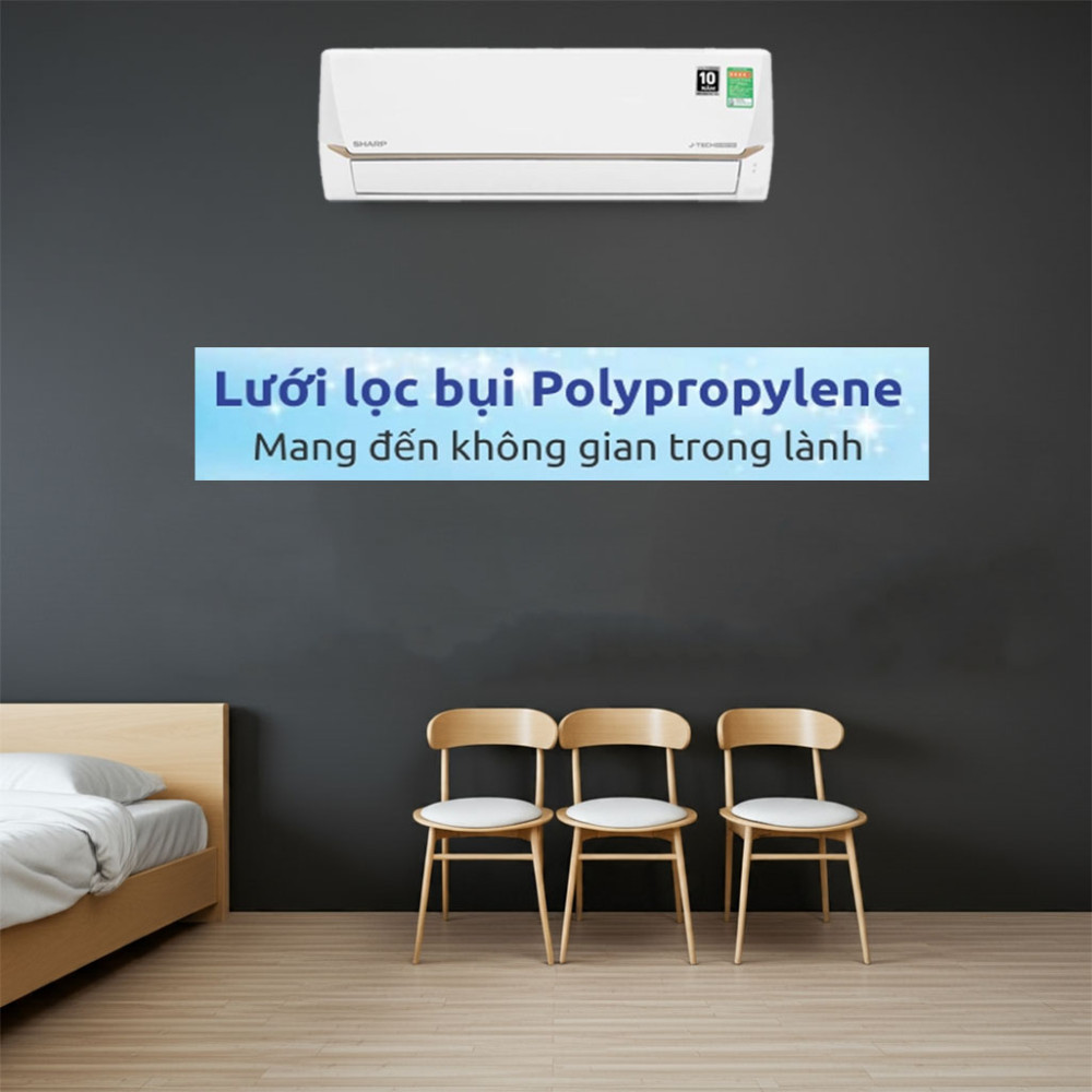 Máy lạnh Inverter 1.5 HP Sharp AH-X13CEWC - Hàng chính hãng