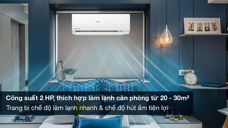 Điều hòa Inverter Aqua 2HP AQA-RV18QE - Hàng chính hãng