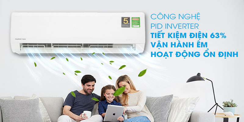 Máy lạnh Inverter Aqua AQA-KCRV12WNM - Hàng chính hãng