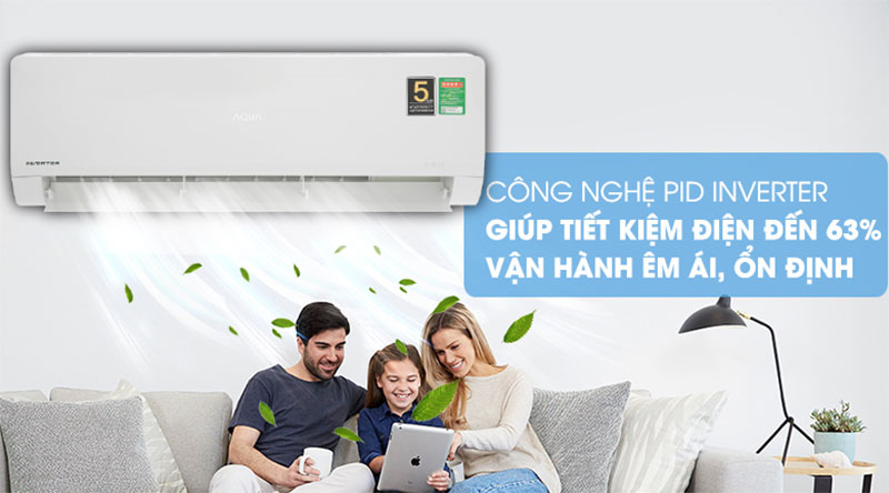 Máy lạnh Inverter Aqua AQA-KCRV18WNZ - Hàng chính hãng