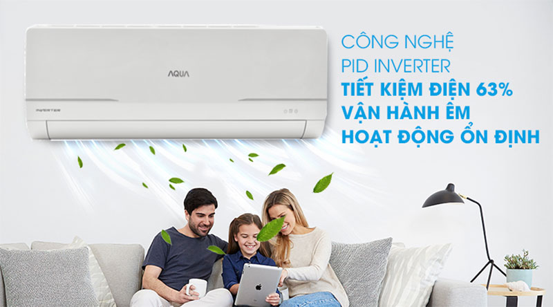 Máy lạnh Inverter Aqua AQA-KCRV9WNM - Hàng chính hãng