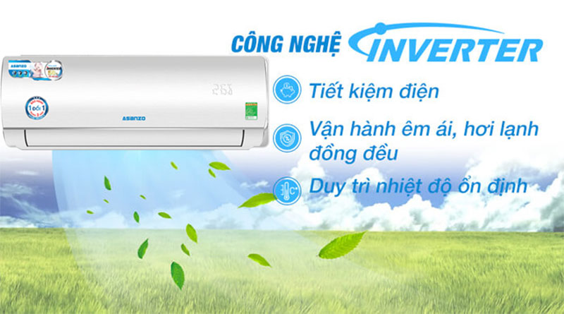 Máy lạnh Inverter Asanzo K09N66 - Hàng chính hãng