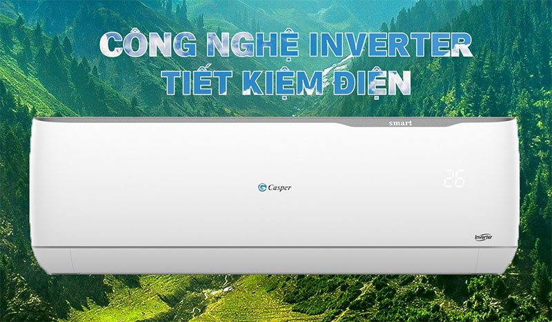 Máy lạnh Inverter Casper GC-12TL32 ứng dụng công nghệ tiết kiệm điện hiệu quả