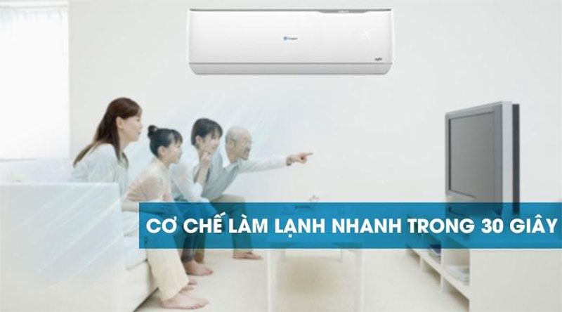 Máy lạnh Inverter Casper GC-12TL32 với chức năng làm lạnh nhanh chóng