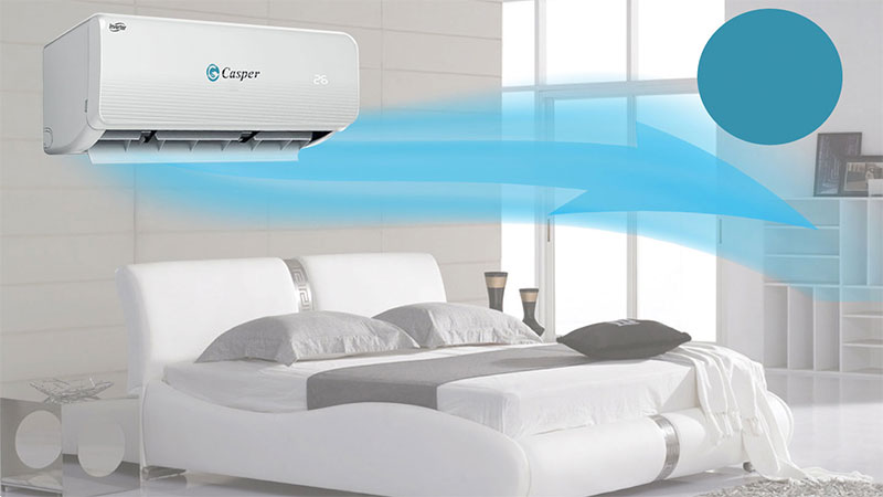 Máy lạnh Inverter Casper IC-12TL22 với diện tích làm lạnh hiệu quả