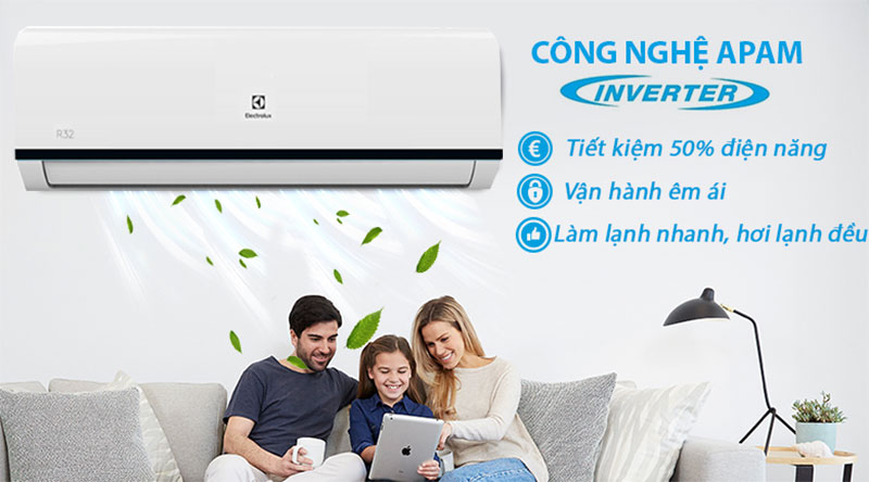 Máy lạnh Inverter ELectrolux ESV12CRO-B1 ứng dụng công nghệ Inverter tiết kiệm điện