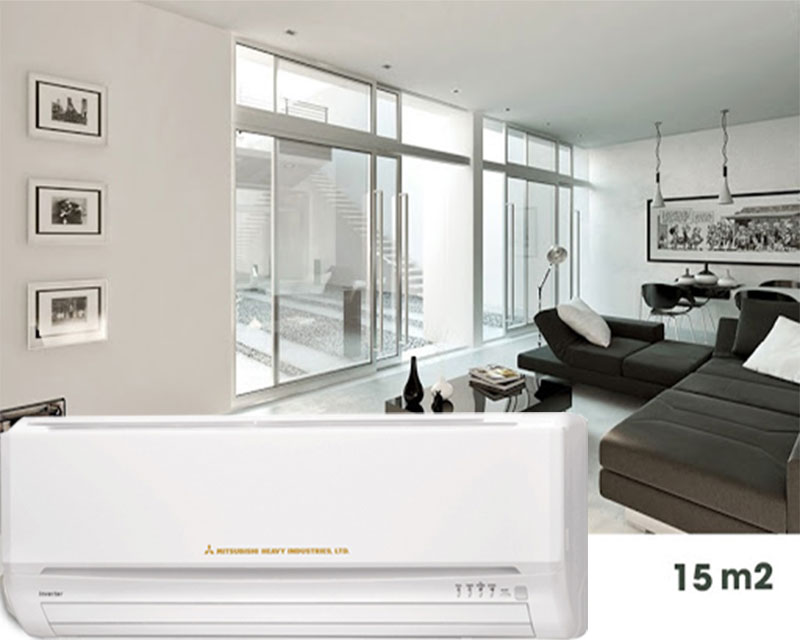 Diện tích sử dụng của máy lạnh Inverter Mitsubishi Heavy SRK10YL-S5/SRC10YL-S5