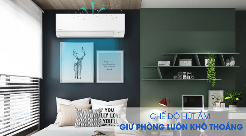 Máy lạnh Inverter Panasonic CU/CS-WPU9WKH-8M với chức năng hút ẩm hiện đại
