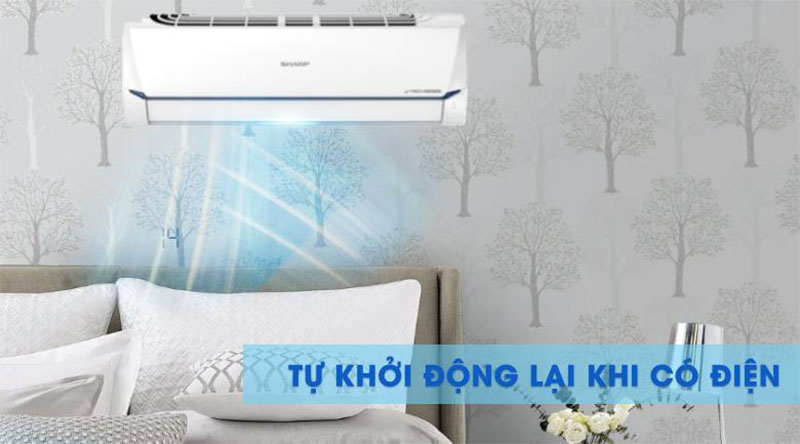 Chức năng tự khởi động lại của máy lạnh Inverter Sharp AH-X12XEW 