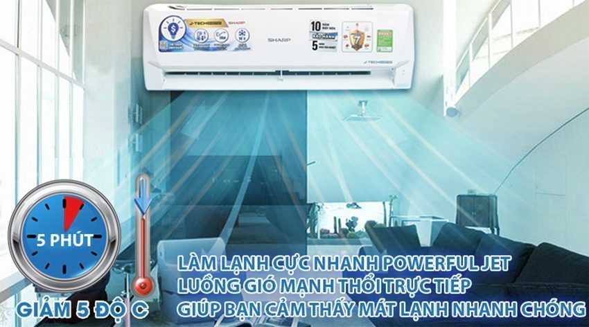 Máy lạnh Inverter Sharp AH-X9VEW - Hàng chính hãng