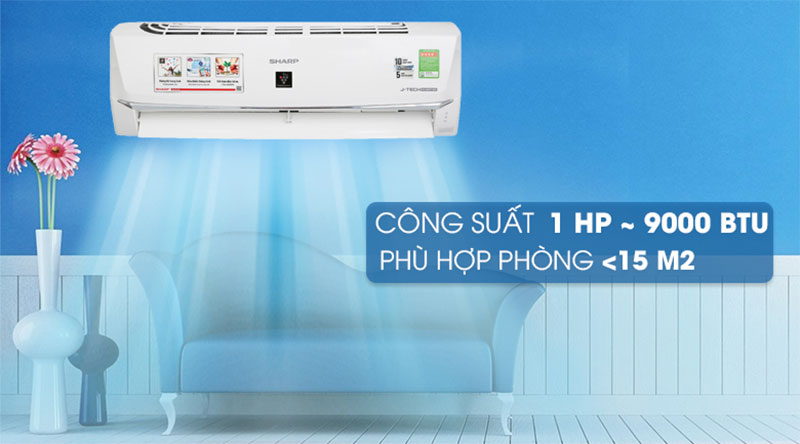 Máy lạnh Inverter Sharp AH-XP10WHW - Hàng chính hãng