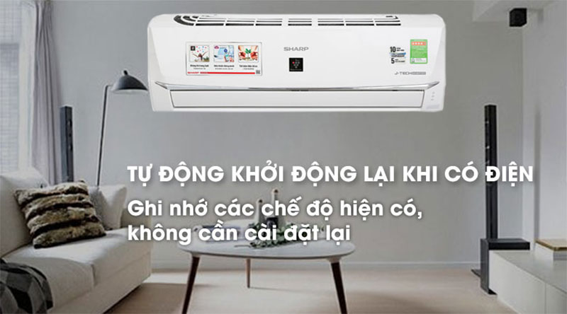 Máy lạnh Inverter Sharp AH-XP10WHW - Hàng chính hãng