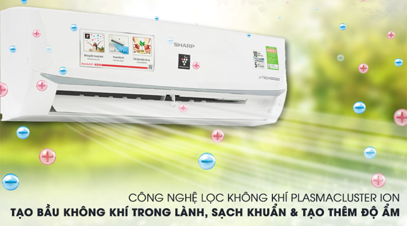 Máy lạnh Inverter Sharp AH-XP10WMW - Hàng chính hãng