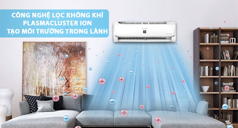 Máy lạnh Inverter Sharp AH-XP13WHW - Hàng chính hãng