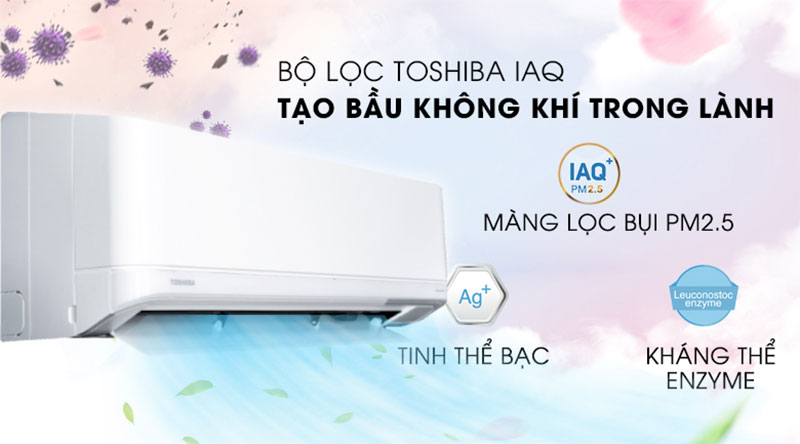 Máy lạnh Inverter Toshiba RAS-H10J2KCVRG-V - Hàng chính hãng