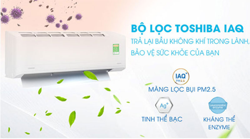 Máy lạnh Inverter Toshiba RAS-H10X3KCVG-V - Hàng chính hãng