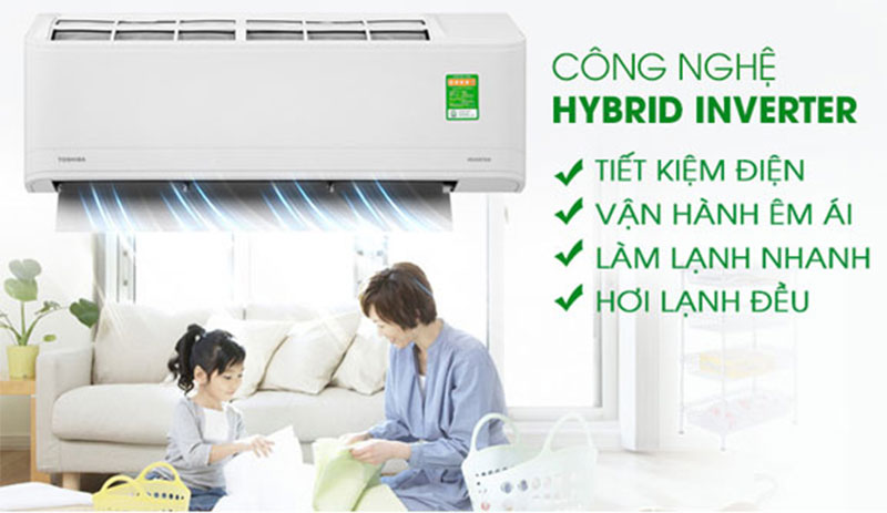 Máy lạnh Inverter Toshiba RAS-H10X3KCVG-V - Hàng chính hãng