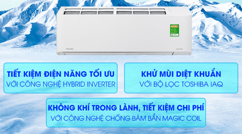 Máy lạnh Inverter Toshiba RAS-H18C2KCVG-V/H18C2ACVG-V - Hàng chính hãng