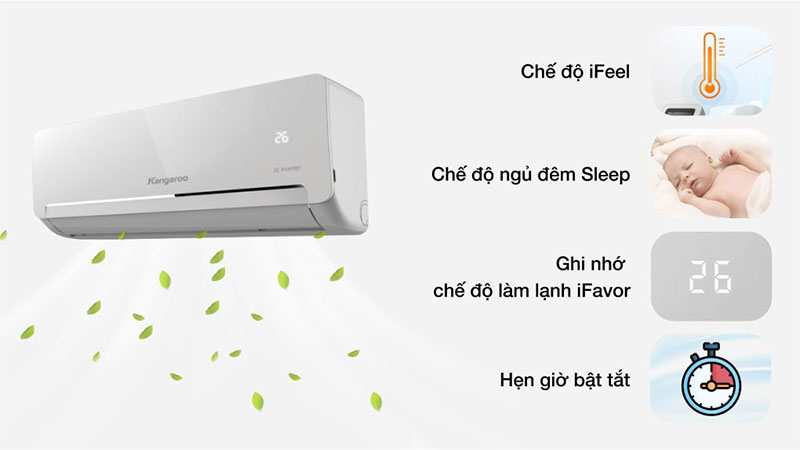 Máy lạnh Kangaroo Inverter 2 HP KGAC18CI - Hàng chính hãng