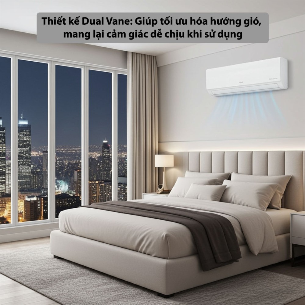 Máy lạnh LG Inverter 1 HP IEC09G1 thiết kế hiện đại, tinh tế, tiện dụng