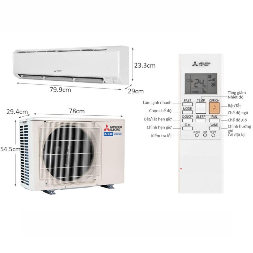 Máy lạnh Mitsubishi Electric Inverter 2 HP MSY-JY50VF/MUY-JY50VF - Hàng chính hãng
