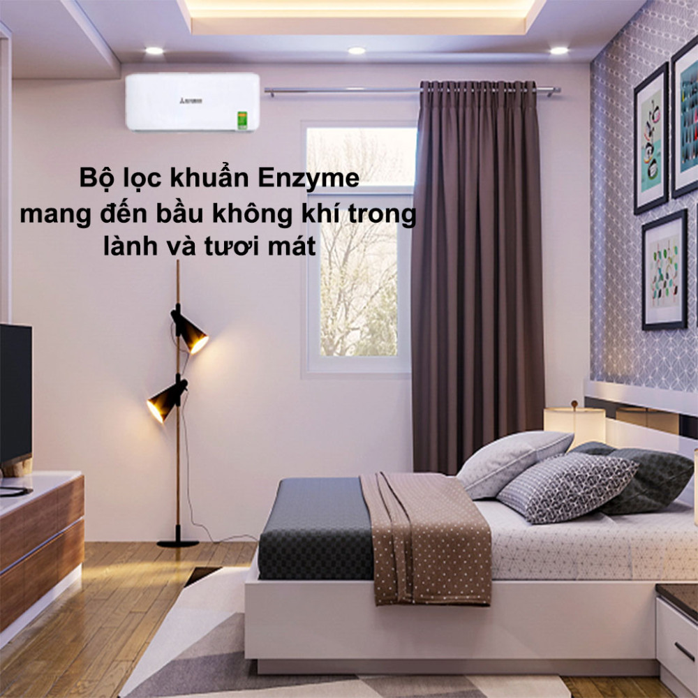 Máy lạnh Mitsubishi Heavy Inverter 2.5HP SRK24YXS-W5 có bộ lọc không khí bảo vệ sức khỏe