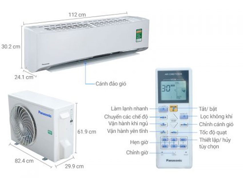 Máy lạnh Panasonic CU/CS-U18TKH-8 - Hàng chính hãng
