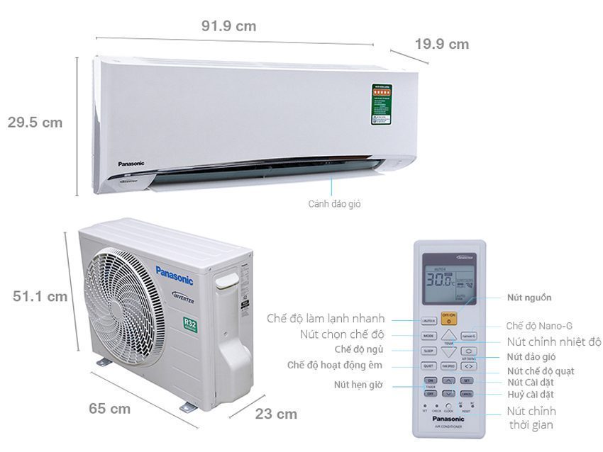 Máy lạnh Panasonic CU/CS-U9TKH-8 - Hàng chính hãng