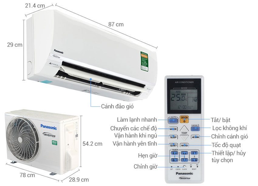 Diện tích của máy lạnh Panasonic CU/CS-YZ9SKH-8 