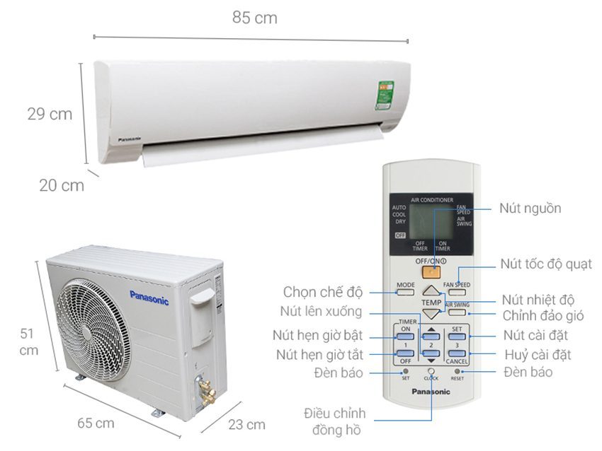 Máy lạnh Panasonic KC9QKH-8 (1.0 HP) - Hàng chính hãng