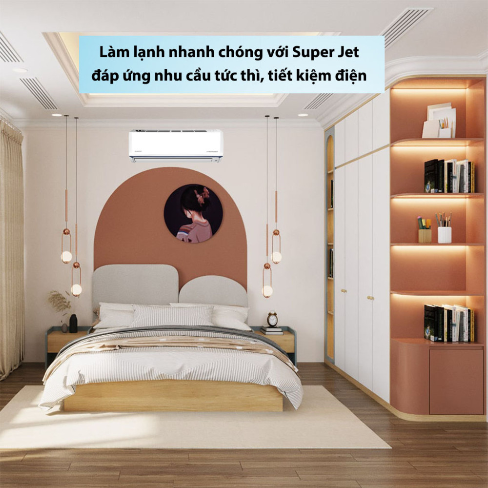 Máy lạnh Sharp Inverter 1.5HP AH-X13CEWA - Hàng chính hãng