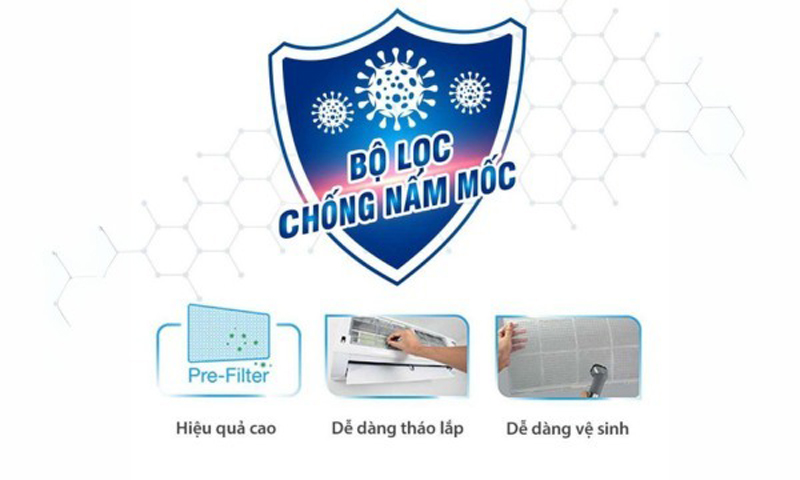 Máy lạnh Toshiba Inverter 1.5 HP RAS-H13S4KCV2G-V - Hàng chính hãng