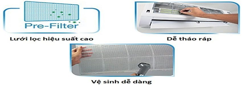 Lưới lọc của máy lạnh Toshiba RAS-H24U2KSG-V