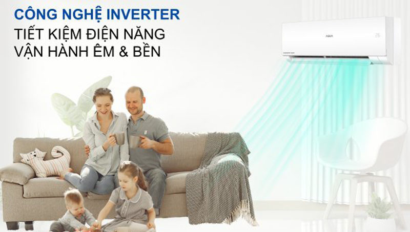 Máy lạnh Aqua Inverter 1 HP AQA-RUV10XAW2  - Hàng chính hãng