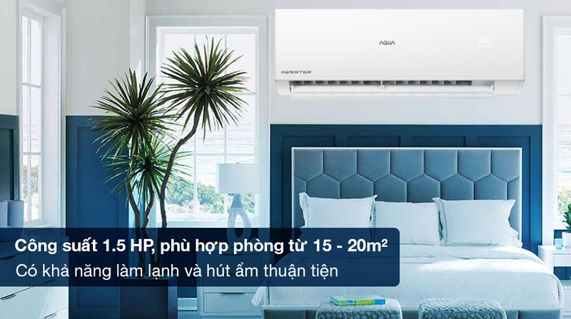 Công suất 1.5 HP cho phòng từ 15 - 20 m2