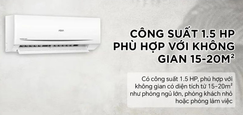Máy lạnh Aqua inverter 1.5 HP AQA-RV13ME - Hàng chính hãng